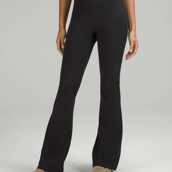 NWT Lululemon Groove Super-High-Rise Flared Pant *Nulu, size 12, Black LW5FG2S